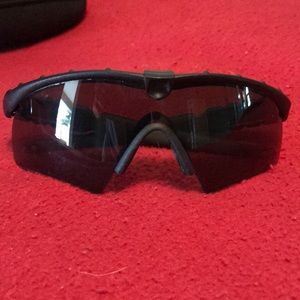 Oakley Tactical Wraparound Sunglasses